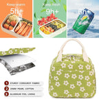 Bluboon Lunch Bag for Women Men Cute Corduroy Lunch Tote Bags Reusable - Image 3