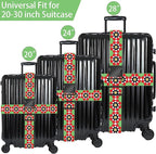 Flowers Luggage Straps for Suitcases, Adjustable Luggage Travel Belts to Keep - Image 3