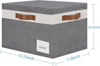 Extra Large Storage Bins with Lids, Foldable Fabric Storage Baskets with Lids - Image 2