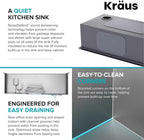 KRAUS Kore 36-Inch Undermount Workstation 16 Gauge Single Bowl Stainless Steel - Image 10