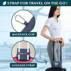 PAVILIA Travel Blanket Compact, Airplane Packable Bag, Soft Fleece Portable - Image 3