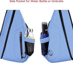 MOSISO Sling Backpack, Canvas Crossbody Hiking Daypack Bag - Image 6