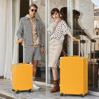 AnyZip Luggage Sets 2 Piece Aluminum Frame Carry On and Checked Suitcase PC ABS - Image 2