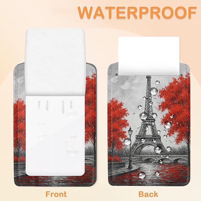 Eiffel Tower Paris 3 PCS PU Leather Luggage Tags - Image 3