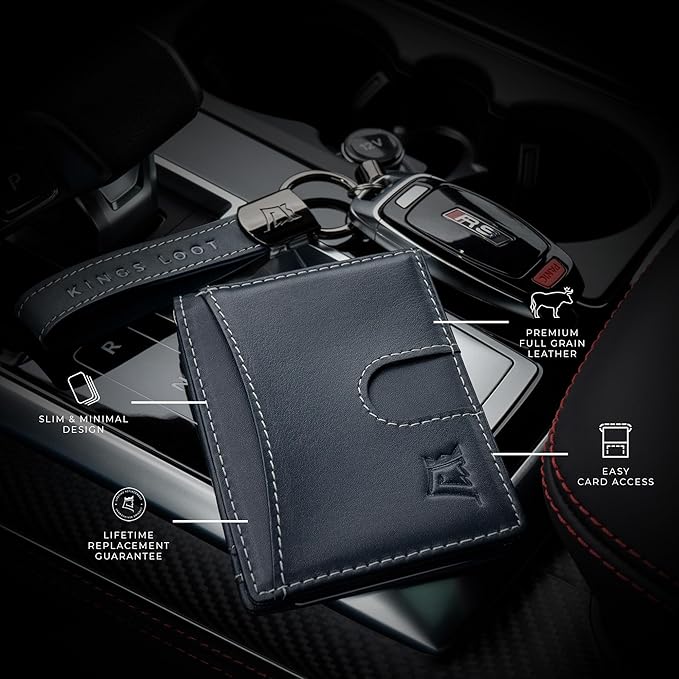 Kings Loot Custom Wallet for Men | Engraved Leather Slim Wallet - Image 6