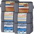 Fab totes 24 Gallons Clothes Storage, Foldable Thick Fabric Blanket Storage Bags by Fabtotes