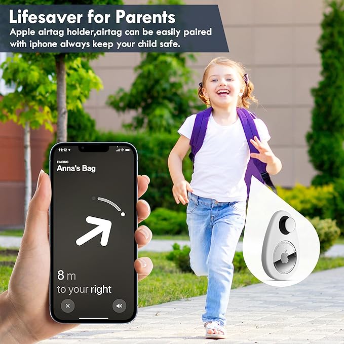 for Airtag Holder for Kids Hidden 4 Pack GPS Tracker Case, Anti-Removal - Image 2