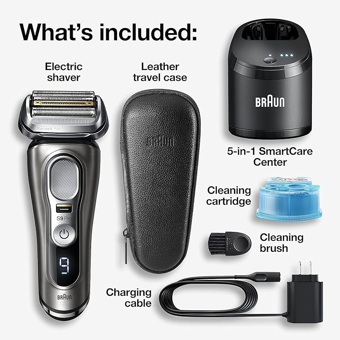 Braun Electric Razor for Men, Series 9 Pro 9465cc Wet & Dry Electric Foil Shaver - Image 3