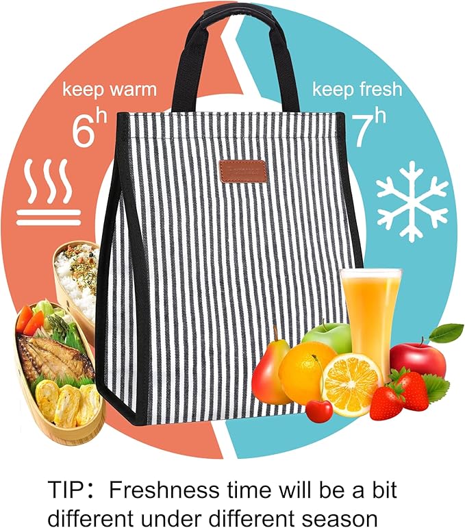 Lunch Bags for Women Insulated Reusable Lunch Tote - Image 4