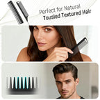 SALONSILK Hair Brush Comb Set, 5PCS Women Men Hair Brush & Styling Comb Set, Wide Tooth Rat Tail Fine Tooth Paddle Roller Combs, Professional Barber Tools for All Types