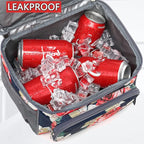 FlowFly Double Layer Cooler Insulated Lunch Bag Adult Lunch Box Large Tote Bag - Image 3