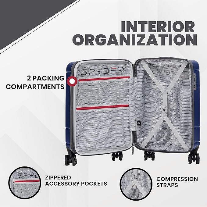 Spyder Carve 20 Inch Carry On Expandable Hardside Upright Suitcase - Image 2