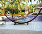 Lazy Daze Hammocks 11 FT Double Outside Hammock Quick Dry Olefin Fabric Hammock - Image 3