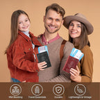 BIAOTIE Premium Leather Passport Holder Covers, Rfid Travel Wallet Passport - Image 6