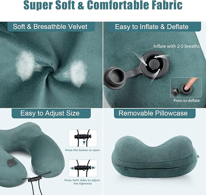 urophylla Compact Travel Neck Pillow - Image 4