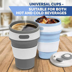 2-Pack Collapsible Coffee Cup Reusable – 12oz Leakproof Travel Coffee Mug - Image 6
