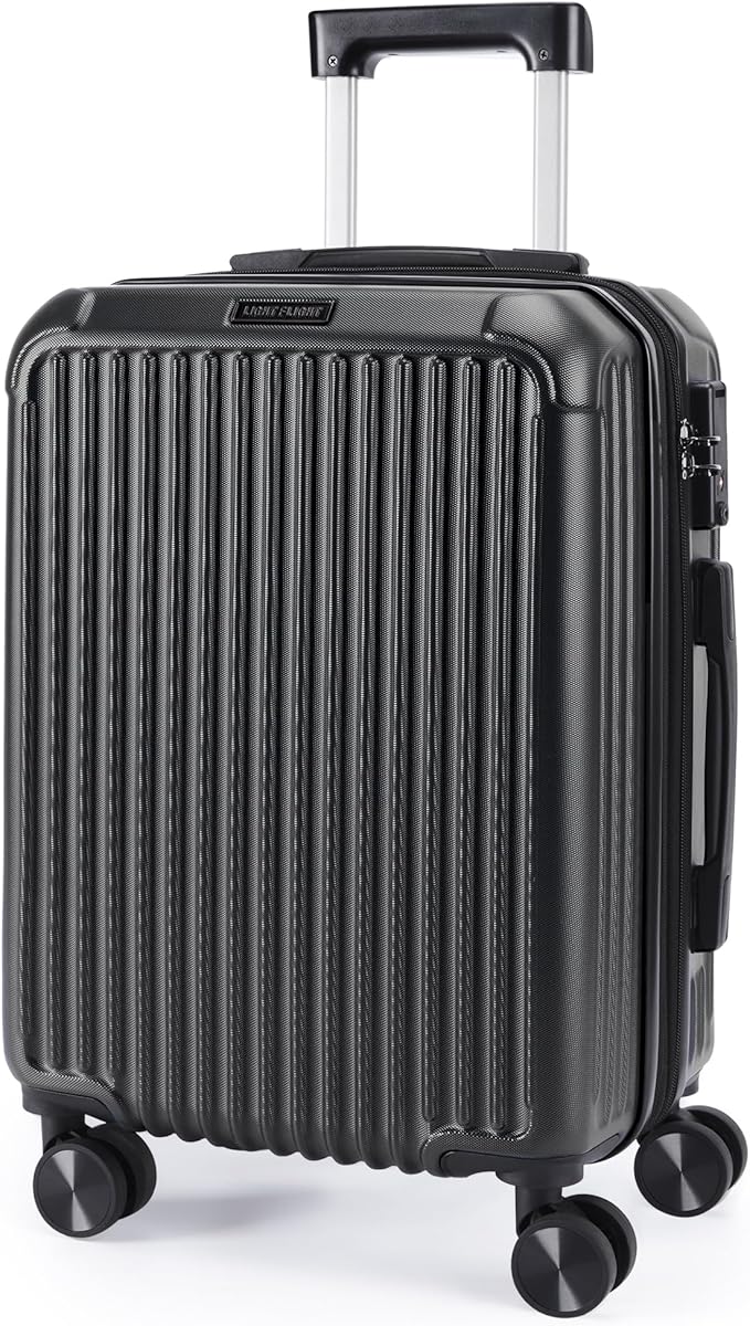 LIGHT FLIGHT Carry On Luggage 22x14x9 Airline Approved, Durable Hard Shell by LIGHTFLIGHT