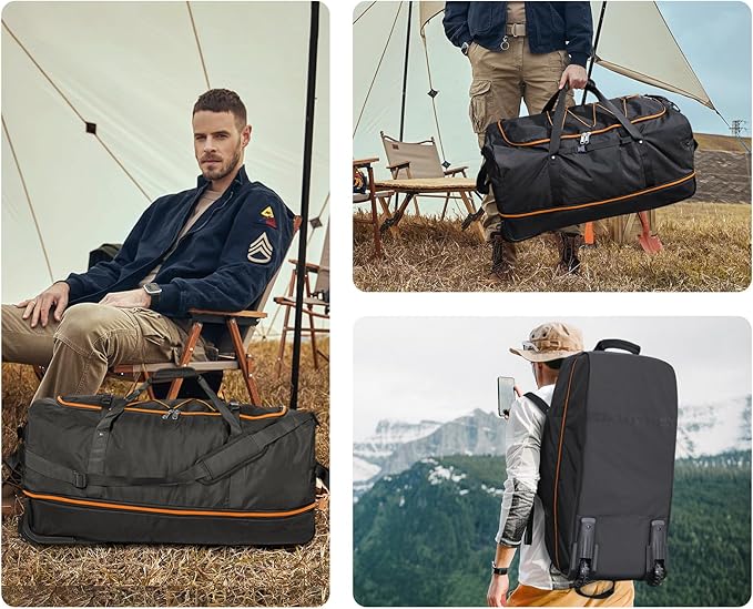 CONTAIL 32" Soft-Sided Rolling Duffle Bag - Image 6