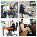 Foot Hammock for Plane Travel, No Collapse Thickened Bamboo Airplane Foot Rest - Image 7