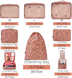 BAGAIL 8 Set Packing Cubes Luggage Packing Organizers - Image 2