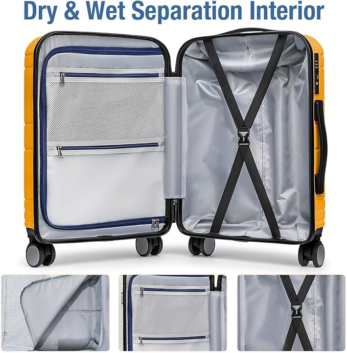 KYME Carry On Luggage 22x14x9 Airline Approved - Image 4