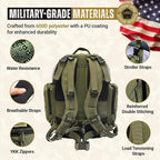 HighSpeedDaddy - Baby Diaper Backpack, Military-Grade, Waterproof, Compact Baby - Image 4