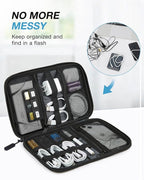 BAGSMART Electronics Travel Organizer Case, Compact Cable Organizer Bag - Image 2