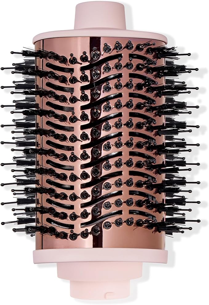 L'ANGE HAIR Multi-Volume Dryer Brush Attachment | Titanium Blow Dryer Brush Barrel for Volumizing & Styling | Tool Sold Separately | Attachment - Blush - Oval 75mm