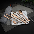 DEVICO Portable Utensils, Travel Camping Cutlery Set, 8-Piece including Knife - Image 6