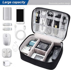 Electronics Organizer Travel Universal Cable Organizer Bag Waterproof - Image 2