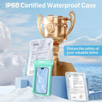 NEPHI IP68 Waterproof Phone Pouch 2 Pack-Up to 8.0"，Adjustable Neck Lanyard - Image 8