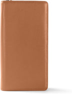 Leatherology Cognac Travel Zip Organizer Wallet, Passport Holder, RFID Available by Leatherology
