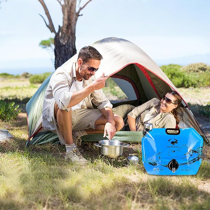 Collapsible 8L Water Storage Bag, BPA-Free Portable Folding Water Jug - Image 2