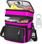 Insulated Lunch Bag Women | Large Adult Lunch Box | Double-Layer Reusable Lunch by LOKASS
