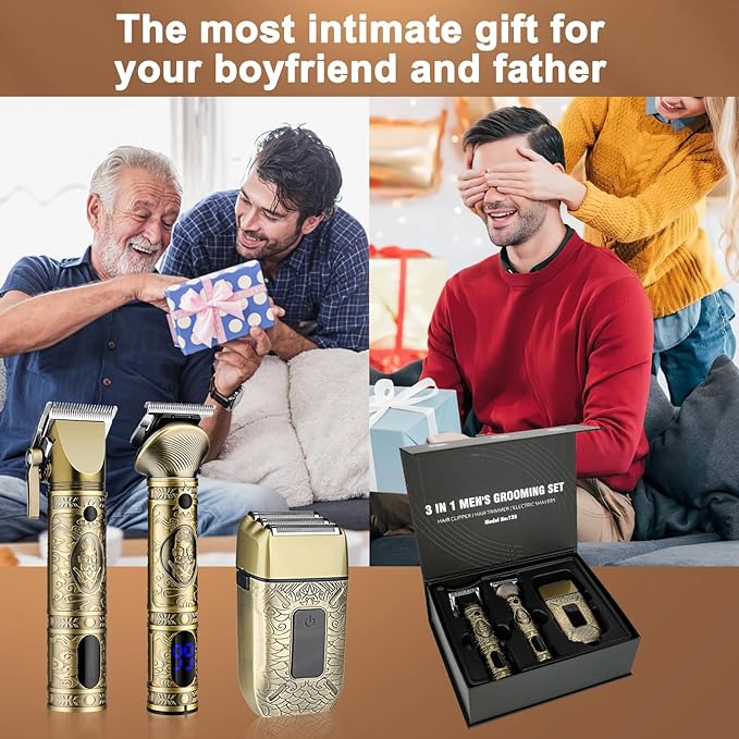 GSKY Professional Hair Clippers, Beard Trimmer for Men Electric Razor