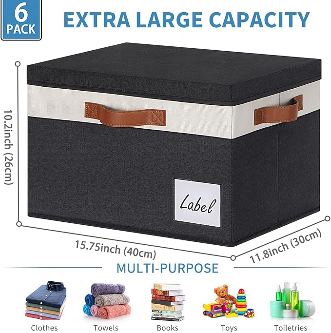 GhvyenntteS Extra Large Storage Bins - Image 3