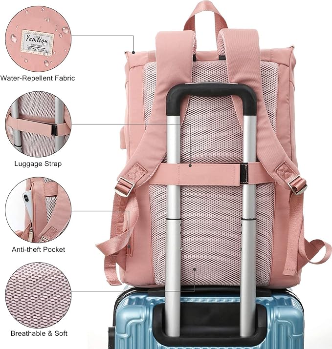 Women Backpack Schoolbag for Teen Girls, College Student Bookbag for 17 Inch - Image 6