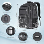 Backpck for Men Women, School Backpack for Boys Girls Teen, 15.6 inch Laptop - Image 4