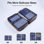 5 Set Packing Cubes Travel for Luggage Durable Suitcases Organizer Bags - Image 3