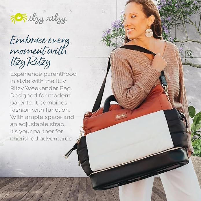 Itzy Ritzy Dream Weekender Travel Bag – Lightweight Overnight Bag - Image 7