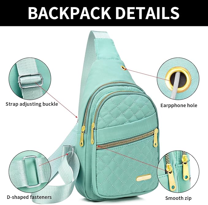 Small Sling Bag For Women Men Casual Crossbody Sling Backpack - Image 4