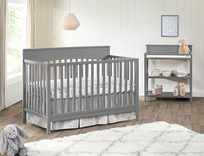 Oxford Baby Harper 4-in-1 Convertible Crib, Dove Gray - Image 2