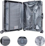 TRAVELKING All Aluminum Carry On Luggage Zipperless Hard Shell Luggage Case - Image 5