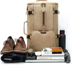 G-FAVOR 40L Travel Backpack, Vintage Canvas Rucksack Convertible Duffel Bag - Image 6