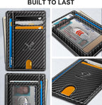 BULLIANT Slim Wallet, Skinny Minimal Thin Front Pocket Wallet Card Holder - Image 3