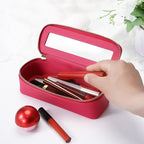 Aveniee Clear Makeup Brush Bag, Slim Brush Holder Cosmetic Case, Small Travel - Image 2