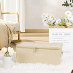 ANMINY 2PCS Storage Bins with Zipper Lids 13 Qt Lidded Fabric Storage Boxes - Image 7