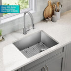 KRAUS Fairlane 25-inch Undermount Single Bowl 18-Gauge Stainless Steel Kitchen - Image 2