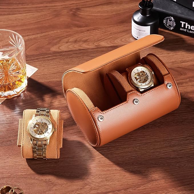 Homde Travel Watch Box Leather: Traveling Case - Image 9