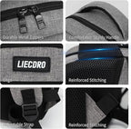 Grey Backpack for Men Women, Backpack for School, School Backpacks for Boys - Image 3